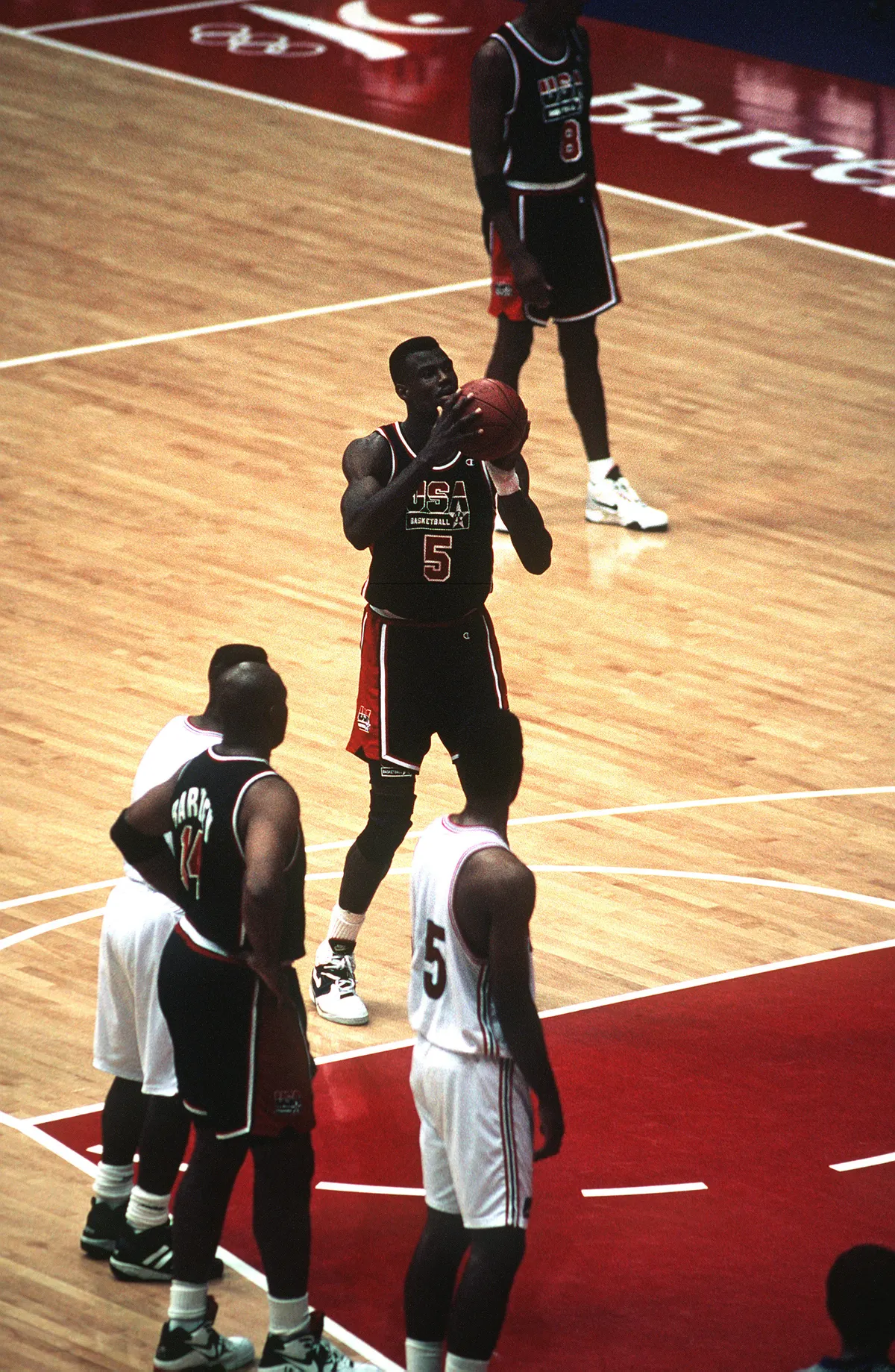 The U.S. men's basketball team at the 1992 Summer Olympics in Barcelona